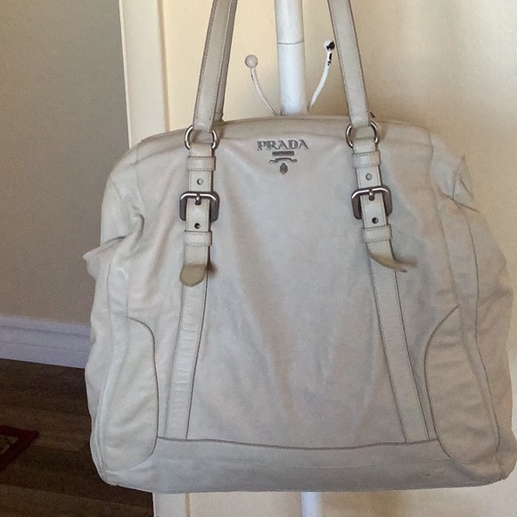 Well Loved Authentic Prada Napa Shoulder Bag 🌼🌼💛🤎🤎🤎 - Picture 2 of 16